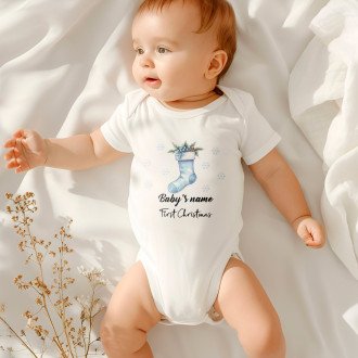 Baby's first Christmas Onesie - Christmas Stocking