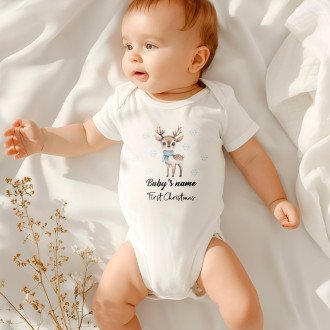 Baby's first Christmas Onesie - Reindeer
