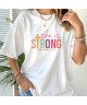 Women's T-Shirt Bible Verse - She is Strong