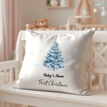 Personalized Baby’s First Christmas Pillow Cover – Christmas Tree