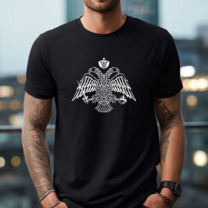 t shirt black eagle middle
